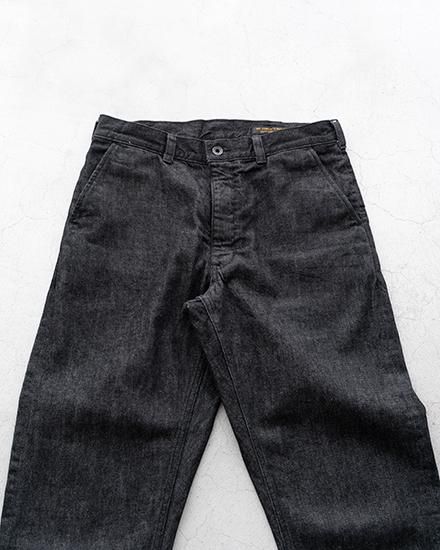 AGE OLD】Black Denim Slacks “Deadstock Cone Mills White Oak AGE OLD】Black Denim Slacks “Deadstock Cone Mills White Oak