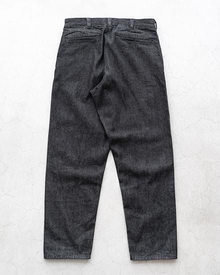 AGE OLD】Black Denim Slacks “Deadstock Cone Mills White Oak AGE OLD】Black Denim Slacks “Deadstock Cone Mills White Oak