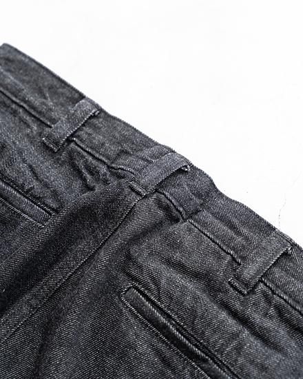 AGE OLD】Black Denim Slacks “Deadstock Cone Mills White Oak AGE OLD】Black Denim Slacks “Deadstock Cone Mills White Oak