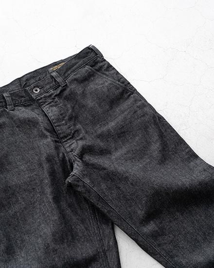 AGE OLD】Black Denim Slacks “Deadstock Cone Mills White Oak AGE OLD】Black Denim Slacks “Deadstock Cone Mills White Oak