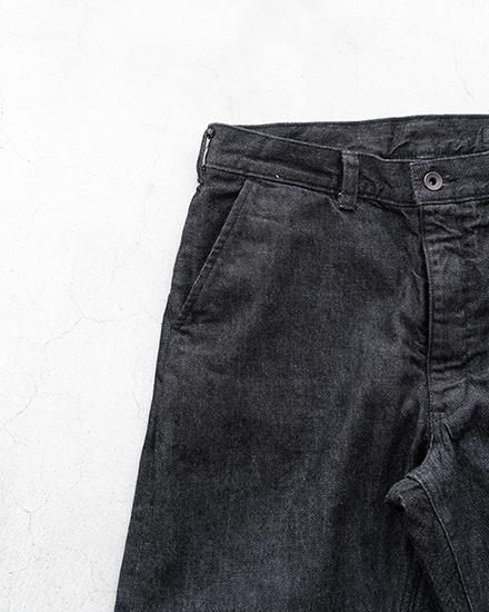 AGE OLD】Black Denim Slacks “Deadstock Cone Mills White Oak AGE OLD】Black Denim Slacks “Deadstock Cone Mills White Oak
