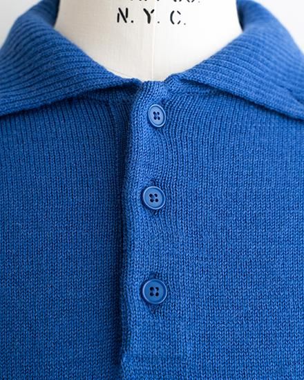 STILL BY HAND / スティル バイ ハンド】7G Wool Knit Polo