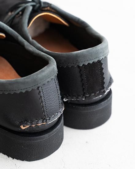 YUKETEN】Blucher W/ Kiltie “Mismatch Black” Made In USA YUKETEN】Blucher W/ Kiltie “Mismatch Black” Made In USA