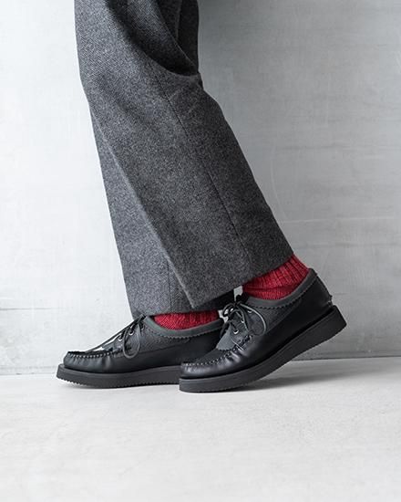 YUKETEN】Blucher W/ Kiltie “Mismatch Black” Made In USA YUKETEN】Blucher W/ Kiltie “Mismatch Black” Made In USA