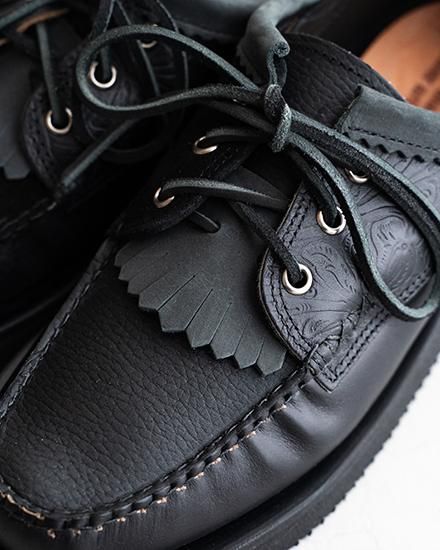 YUKETEN】Blucher W/ Kiltie “Mismatch Black” Made In USA YUKETEN】Blucher W/ Kiltie “Mismatch Black” Made In USA