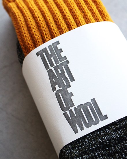 THE ART OF WOOL】2P Wool 2 tone Socks 