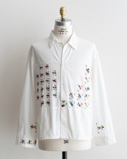 <img class='new_mark_img1' src='https://img.shop-pro.jp/img/new/icons8.gif' style='border:none;display:inline;margin:0px;padding:0px;width:auto;' />redad / åɡMadagascar Hand Embroidery Wide Shirt.