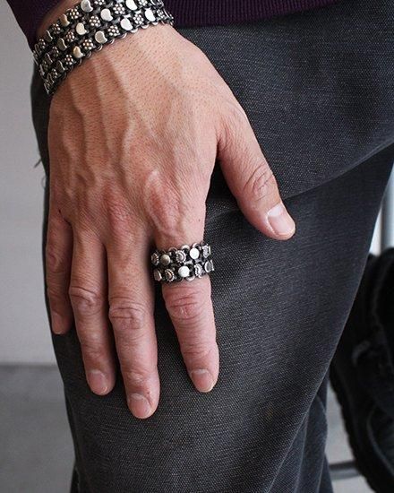 THARU SILVER / タルーシルバー】Double Ring ”Made In Nepal THARU SILVER / タルーシルバー】Double Ring ”Made In Nepal