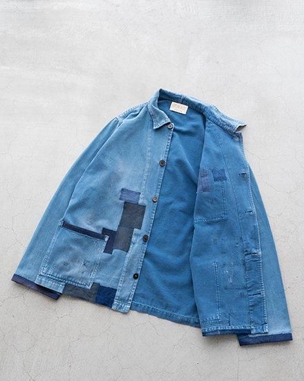 【古着リメイク】Euro Denim Work Coat (Unisex) 古着リメイク】Euro Denim Work Coat (Unisex) - メルカリ