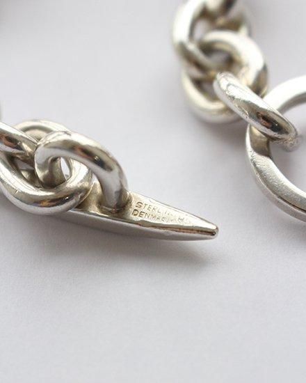 VINTAGE】Vintage Danish Silver Heavy Chain Bracelet VINTAGE】Vintage Danish Silver Heavy Chain Bracelet