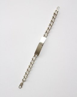 <img class='new_mark_img1' src='https://img.shop-pro.jp/img/new/icons8.gif' style='border:none;display:inline;margin:0px;padding:0px;width:auto;' />VINTAGEVintage UK Silver Heavy Chain ID Bracelet 