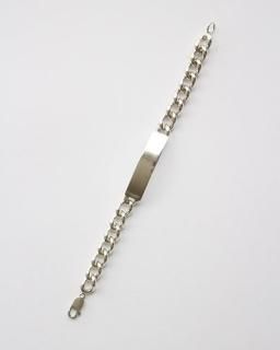 <img class='new_mark_img1' src='https://img.shop-pro.jp/img/new/icons8.gif' style='border:none;display:inline;margin:0px;padding:0px;width:auto;' />VINTAGEVintage UK Silver Heavy Chain ID Bracelet 