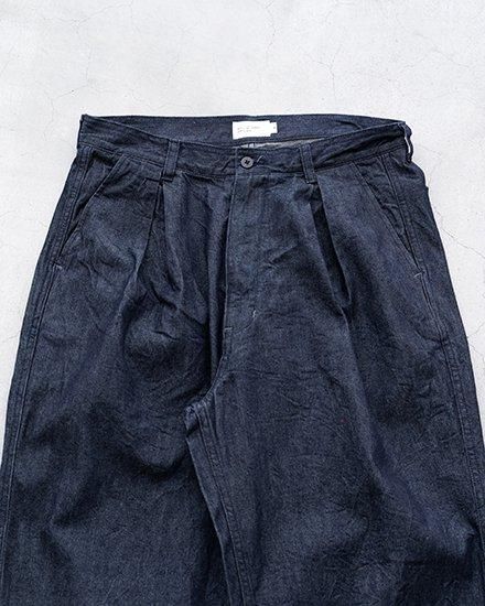 STILL BY HAND / スティル バイ ハンド】10oz Denim Inbox Pleat