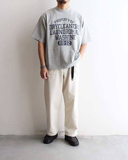 【Blurhms Rootstock / ブラームス ルーツストック】Cotton Rayon 88 / 12 Print Tee