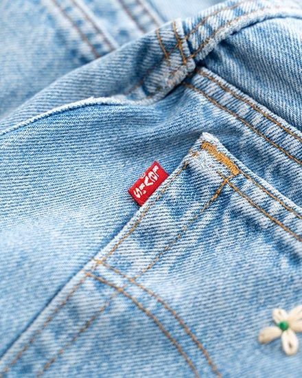 SHANANA MIL 501 デニムパンツ 38x32 SHANANA MIL<シャナナミル> Levi's 501 HAND CUSTOM JEANS
