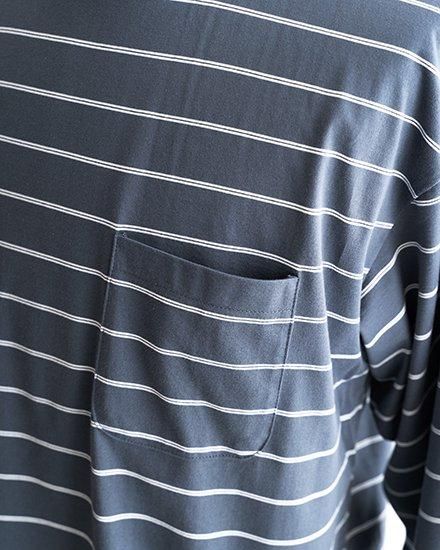 STILL BY HAND / スティル バイ ハンド】Border Long Sleeve Tee