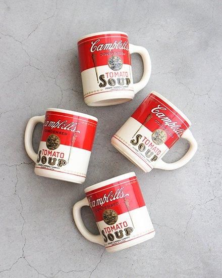 VINTAGE】70s Campbell's “Tomato Soup” Pottery Mug ”Made In USA
