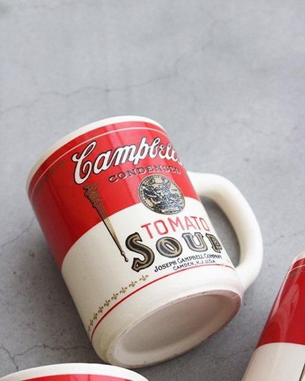 VINTAGE】70s Campbell's “Tomato Soup” Pottery Mug ”Made In USA