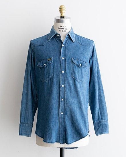 VINTAGE】70s Maverick Western Denim Shirts 