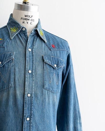 VINTAGE】60s Wrangler 27MW Western Shirt 