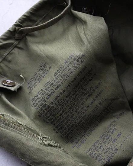 DEADSTOCK】50s US Army M-51 Arctic Trousers DEADSTOCK】50s US Army M-51 Arctic Trousers