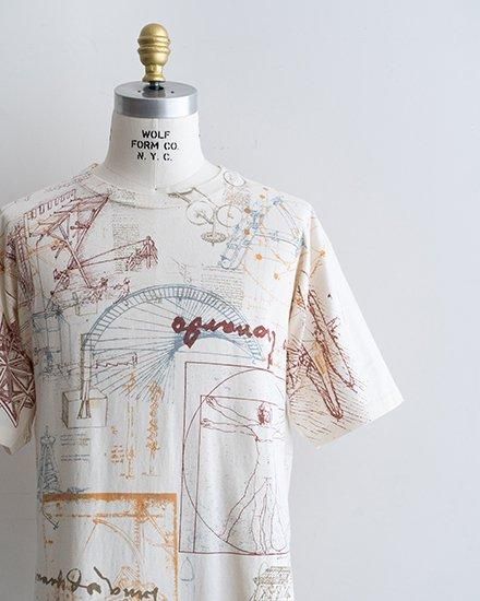 ヴィンテージ 旧タグ 90s イタリア製 オーブ今日だけ価格！ VINTAGE】90s Wildwood Productions 『leonardo da vinci』Tee