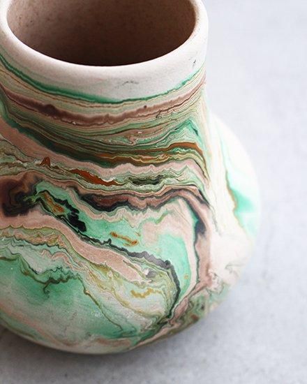 何でも揃う Pottery VINTAGE】Nemadji Flower USA In ”Made Base 置物