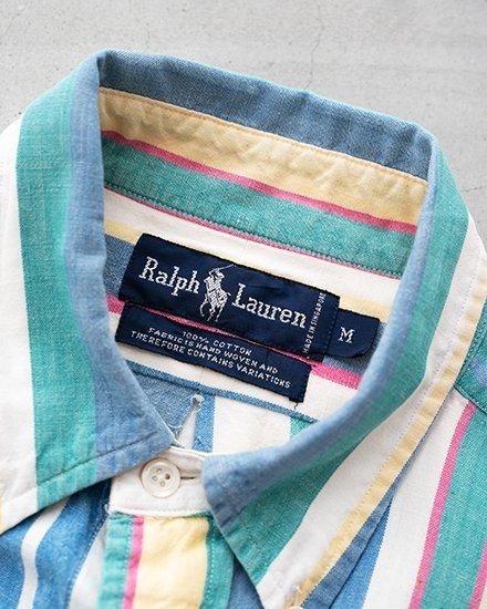 VINTAGE】90s Polo Ralph Lauren Stripe Shirts