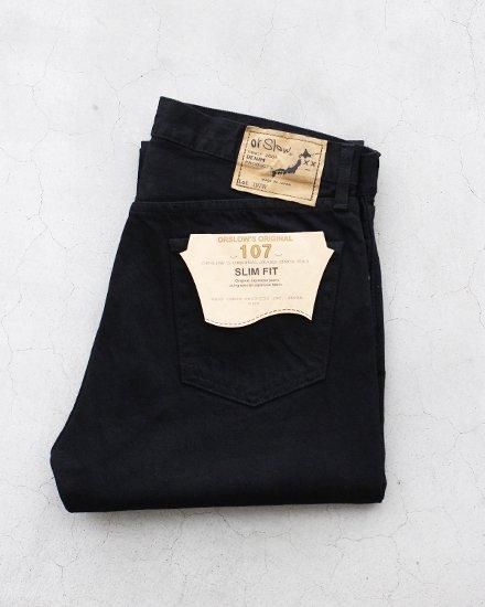 orslow】 Ivy Fit Denim 107 Black / オアスロウ アイビー orslow】 Ivy Fit Denim 107 Black / オアスロウ アイビー