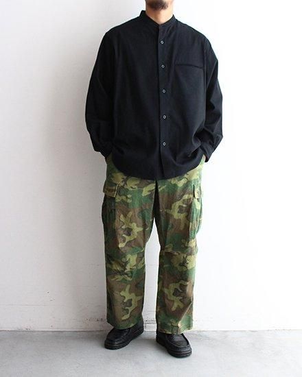 Cornier silk nep band collar shirt 日本製 Cornier silk nep band collar shirt 日本製