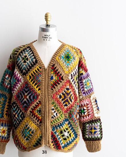 MacMahon Knitting Mills By Niche】Crochet V-Neck Zip Cardigan