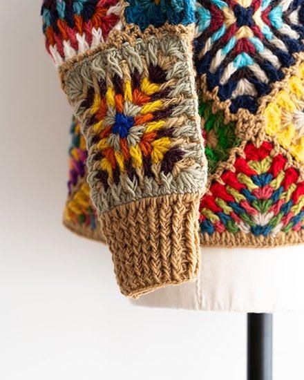 MacMahon Knitting Mills By Niche】Crochet V-Neck Zip Cardigan