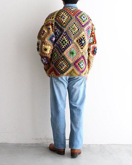 MacMahon Knitting Mills By Niche】Crochet V-Neck Zip Cardigan MacMahon Knitting Mills By Niche】Crochet V-Neck Zip Cardigan