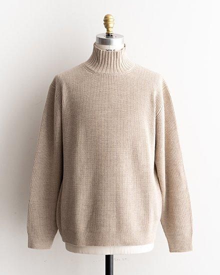STILL BY HANDスティルバイハンド Knitニット STILL BY HAND / スティル バイ ハンド】Silk Nep & Wool High-Neck