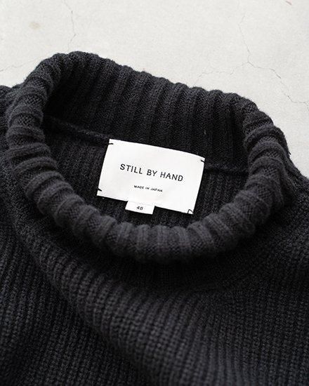 STILL BY HAND / スティル バイ ハンド】Silk Nep & Wool High-Neck