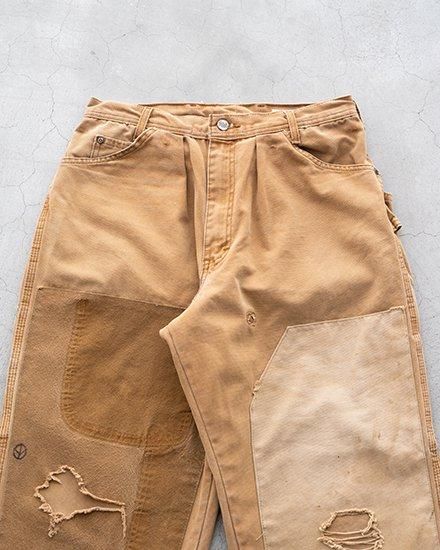 極美品★BANANATIME Tapered 2 Pantsフラワーグリーン 極美品☆BANANATIME Tapered 2 Pantsフラワーグリーン