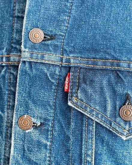 VINTAGE】60-70s Levis 70505 Denim Jacket ”Big E” With blanket