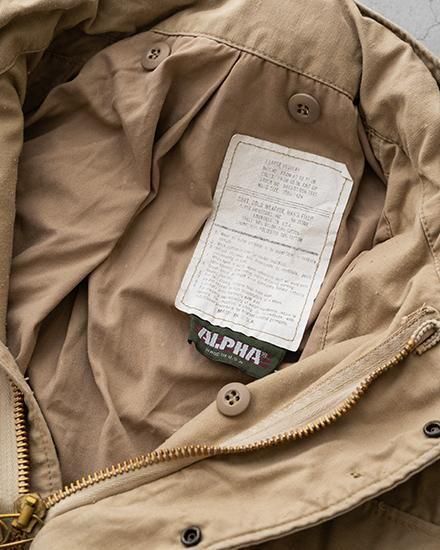 タグ付き デッド90'S ALPHA M65フィールドジャケット ベージュ LR Deadstock 1990'S ALPHA M-65 Field JK Beige アルファ M65 JK