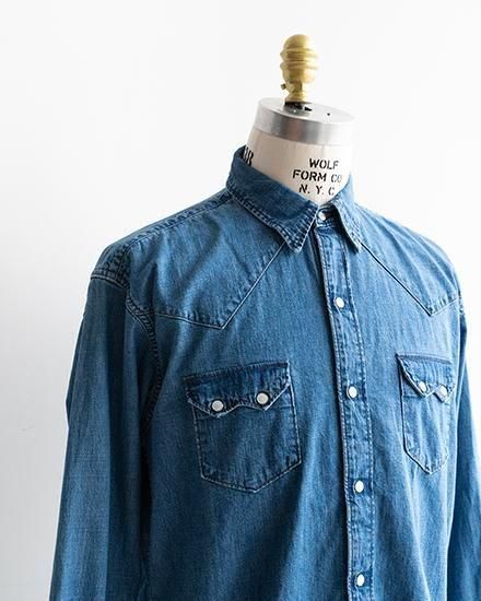 サイズ3！orslow デニムウエスタンシャツ 楽天市場】orSlow オアスロウ 01-8124-81 Denim Western Shirt