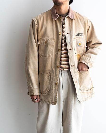 ジャケット・アウター Carhartt duck coverall beige vintage CARHARTT(カーハート) 60s VINTAGE DUCK COVERALL ハートタグ