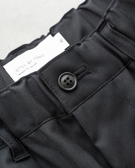 STILL BY HAND / スティル バイ ハンド】1tuck Summer Wool Slacks