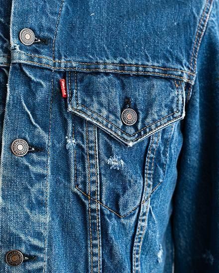 70s Levi's デニムジャケット big E フェード 70s Levi's デニムジャケット big E フェード - メルカリ