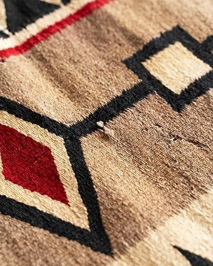 ビンテージ 30s 40s ナヴァホラグ Navajo rug スクエア❗️ VINTAGE