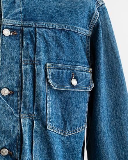 orSlow 1950s ノーカラー カバーオール デニム ジャケット 2 orslow / オアスロウ】Type 2 1950'S DENIM JACKET 