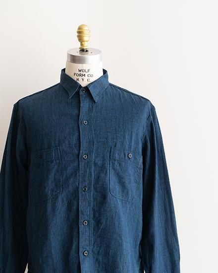 orslow / オアスロウ】Indigo Linen Work Shirts 