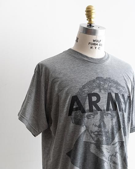 希少‼️アメリカ軍tシャツビンテージベートーヴェンプリントLサイズ反射リフレクター ヴィンテージアーミーT Vintage Army Tee ベートーベン