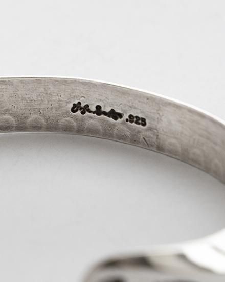 Indian Jewelry】Navajo『Lyle Secatero』Triangle Stamp Bangle ③