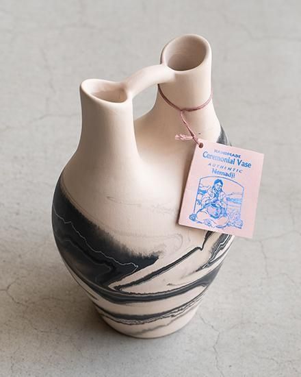 VINTAGE】Nemadji Pottery Flower Base ”Made In USA