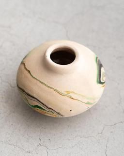 ヴィンテージ USA製 NEMADJI POTTERYネマジポッタリー VINTAGE】Nemadji Pottery Flower Base ”Made In USA