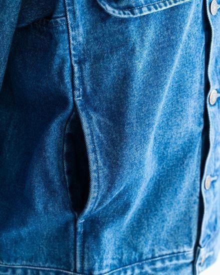 ジャケット・アウター 90s French Laposte Denim jkt Armor-lux DEADSTOCK】90s French Laposte Denim Jacket 